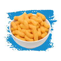 co-packing puff extruded snacks