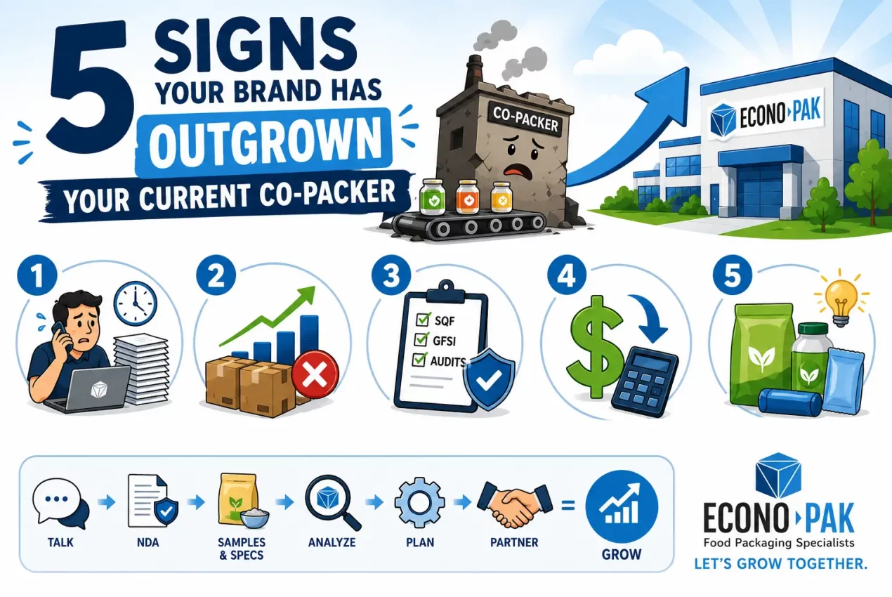 5 signs your brand has outgrown your co-packer