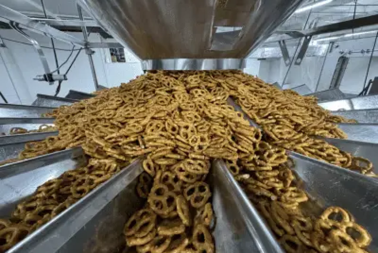 co-packing pretzels